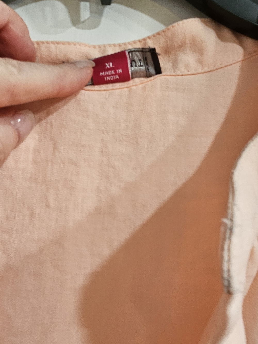 Vince Camuto Light Peach Ruffle Sleeve Blouse - Picture 3 of 6